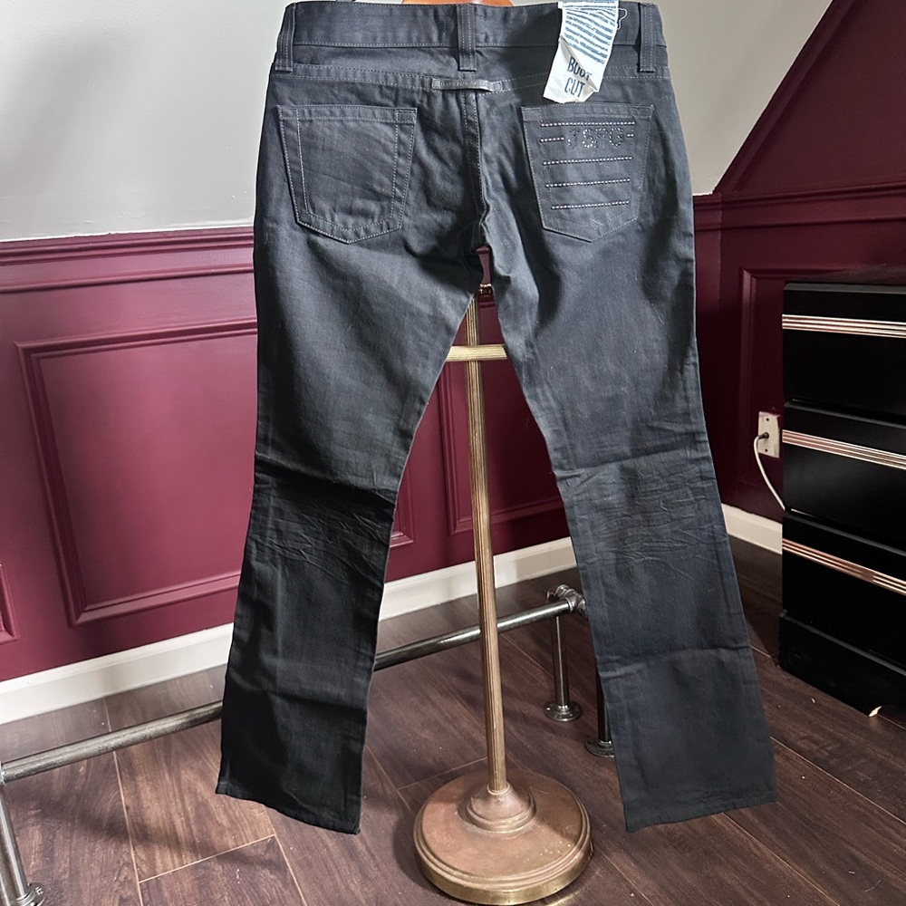 JEAN PAUL GAULTIER VINTAGE studded flared boot cut low rise jeans NET